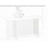 Prostokątny marmurowy stolik-konsola Heist