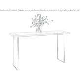 Glass console table Nades