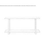Rectangular console table made of oak and solid wood Vellisca