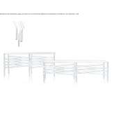 Prostokątny stół konsolowy z litego drewna Zicuiran