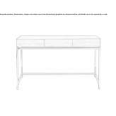 Rectangular wooden console table with drawers Garlin