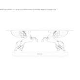 Wood and glass console Cuyutlan