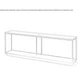 Rectangular console table Acsa