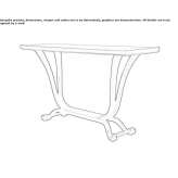 Mahogany console table Majur