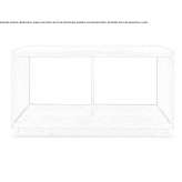 Rectangular console table made of wood and glass Wurenlos