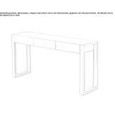 Rectangular wooden console table with drawers Baraganu