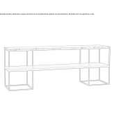 Rectangular marble console table with shelves Kaerdla