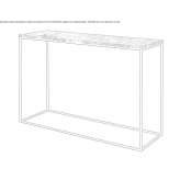 Rectangular marble console table Varrel