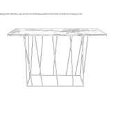 Rectangular marble console table Cabiate