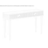 Rectangular wooden console table with drawers Marston