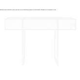 Rectangular console table made of wood and marble Luchanas