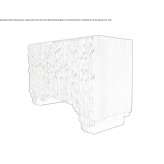 Dębowy stół konsolowy / wysoki kredens Gera