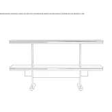 Rectangular console table Zena