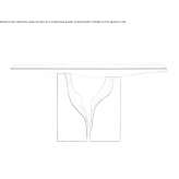 Rectangular console table Montalto