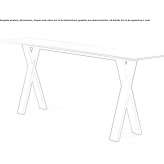 Xeramica rectangular console table Adamowka