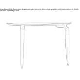 Demilune wooden console table Genolier
