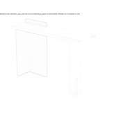 Rectangular aluminum console table Radece