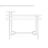 Rectangular console table Matiguas