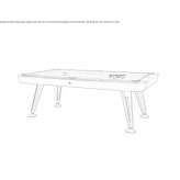 Indoor billiard table made of steel and wood Leopold