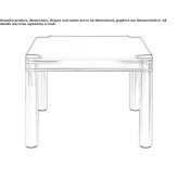 Square gaming table Shklow