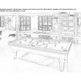 Solid wood pool table Copacele