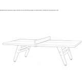 Rectangular ping-pong table made of HPL Rechnitz