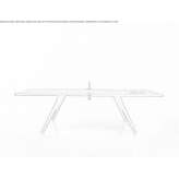 Rectangular ping-pong table made of oak wood and cast iron Woodmore