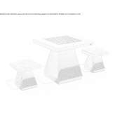Concrete chess table Goksun