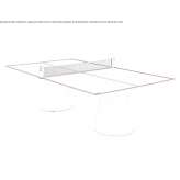 Rectangular ping-pong table Gron