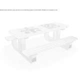 Concrete table for public areas/gaming table Chorzow