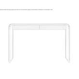 Rectangular desk in steel and wood with drawers Contla