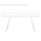 MDF desk with drawers Caianu