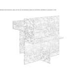 Multifunctional desk with shelf Davison