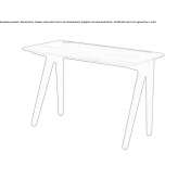 Wooden desk Theresa