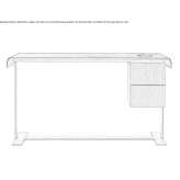 Wooden desk with drawers Wielbark