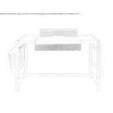 Rectangular wooden desk Bollene