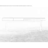 Rectangular wooden desk with drawers Sariz