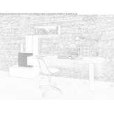 HPL desk with shelf Orotelli