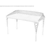 Wooden desk with metal legs Utvin