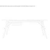 Oak desk with drawers Rudow
