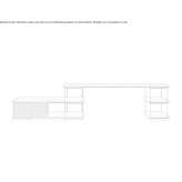 Desk made of oak wood Parre