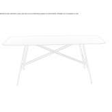 Rectangular desk in wood veneer with carbon fiber base Uzungol