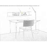 Rectangular desk with drawers Isleham