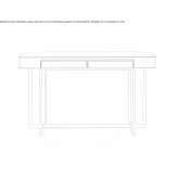 Rectangular desk with drawers Ibrillos