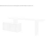 Rectangular wooden desk with a shelf Urmston