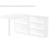 Corner wooden desk with a shelf Reznos