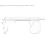 Ceramic desk with drawers Buchardo