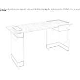 Marble desk/dressing table Idalou
