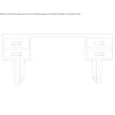 Aluminum desk Timboon