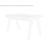 Rectangular wooden desk Kinlough